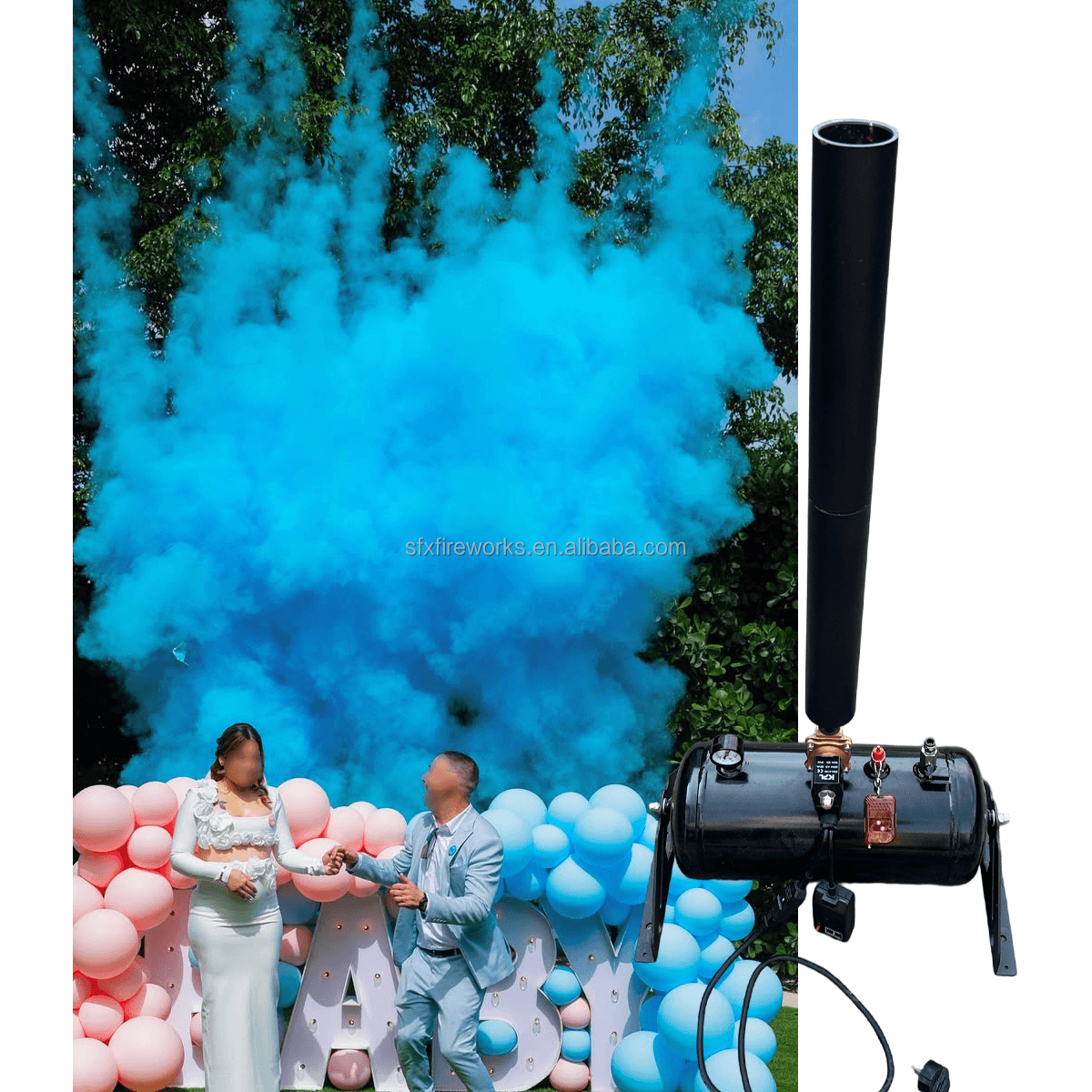 Multicolor Large Powder Cannon