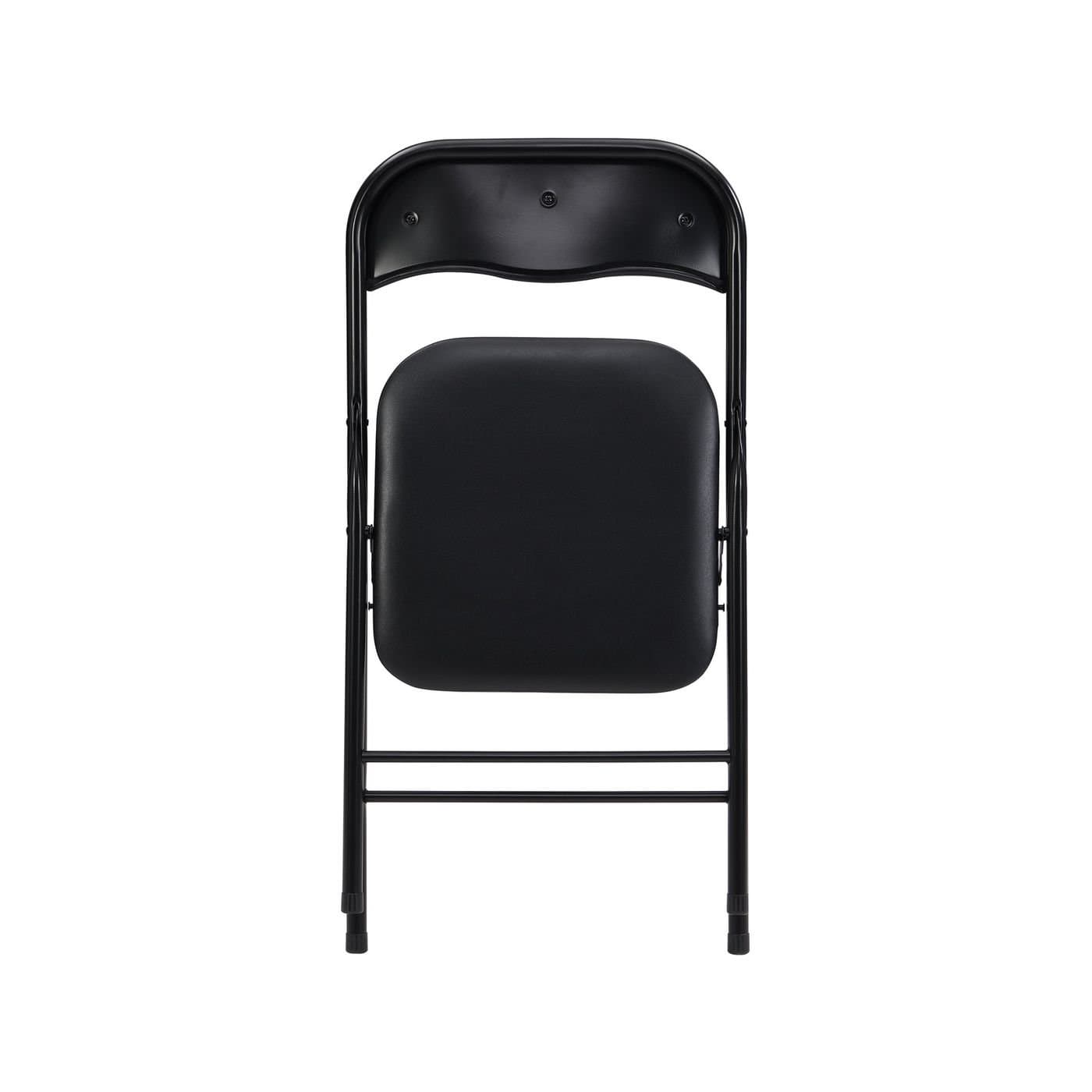 Padded Vinyl Black Folding Chair thumbnail 3